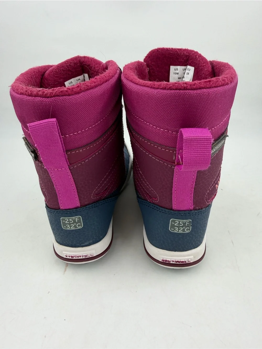 Merrell Unisex Snow Bank 2.0 -SZ 10 M- Waterproof Berry Navy Winter Boots